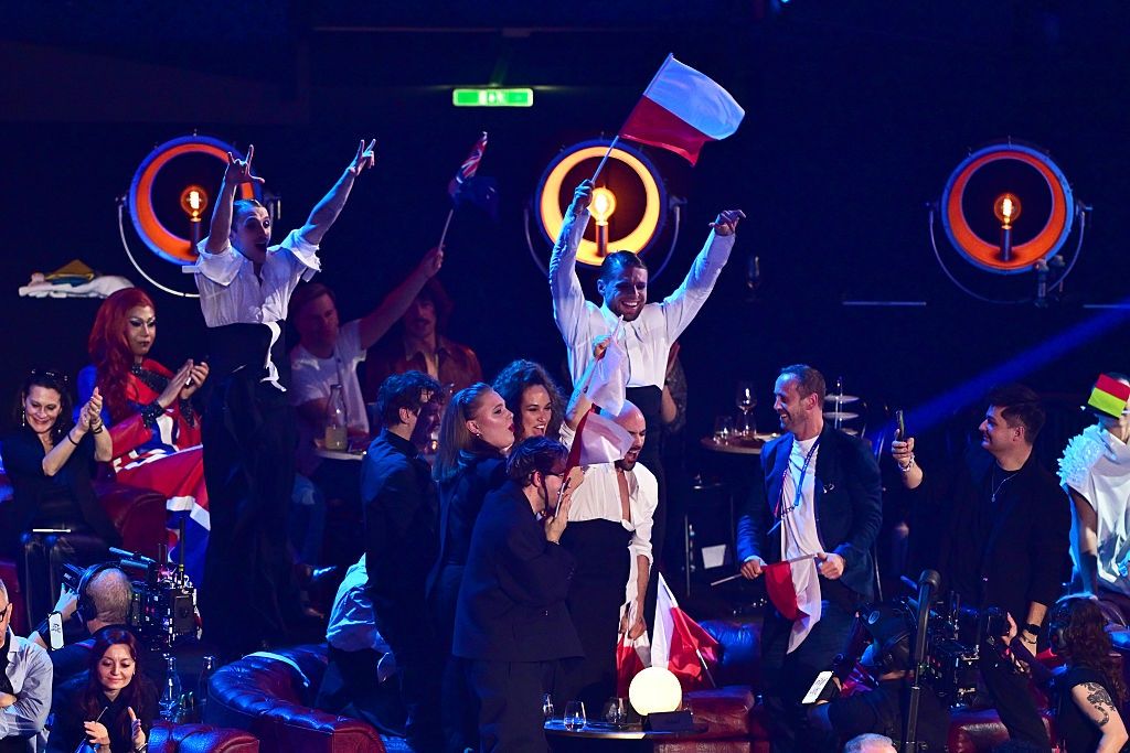 Alicja Szemplińska z polską delegaturą na finale Eurowizji