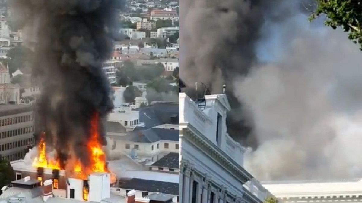 Przyczyn pożaru nie są znane.