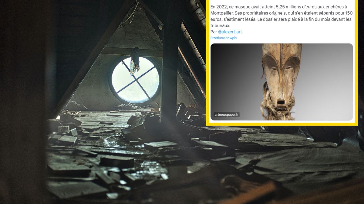 Maska znaleziona na strychu okazała się warta miliony euro 