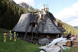 Pożar schroniska w Tatrach. Zapalił się dach