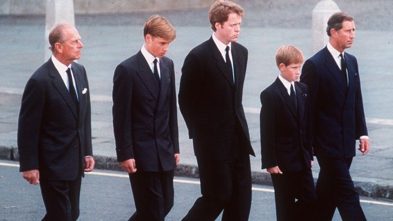 Książę Filip, książę William, książę Harry, książę Karol