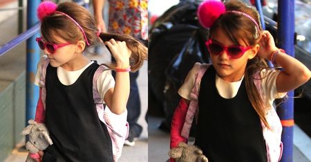 7-letnia Suri Cruise wraca ze szkoły...