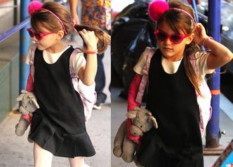 7-letnia Suri Cruise wraca ze szkoły...