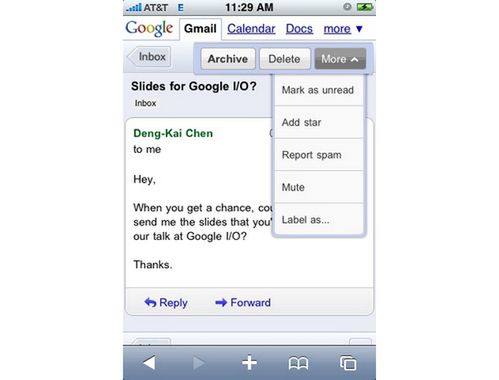Kolorowy Gmail dla iPhone'a i Androida