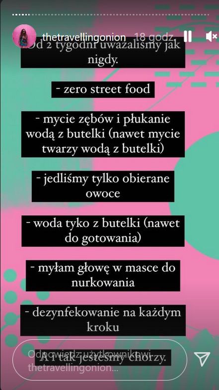 Magdy o chorobie opowiadała na stories na Instagramie