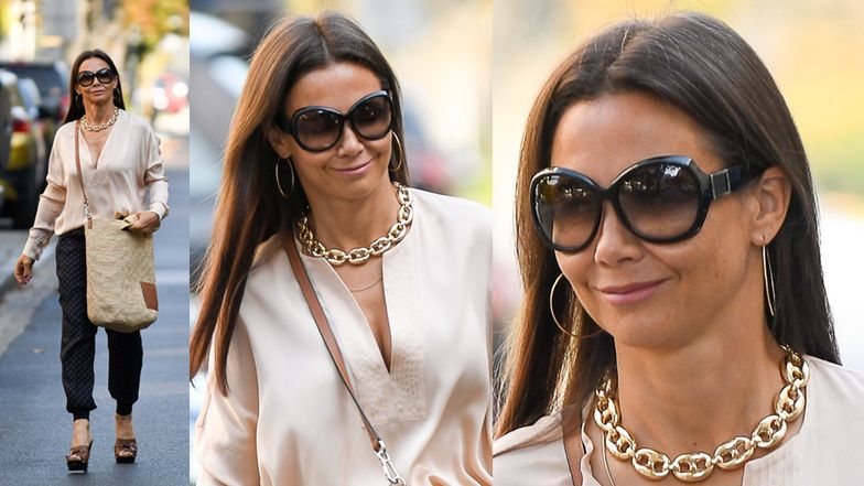 Kinga Rusin w drodze na luch