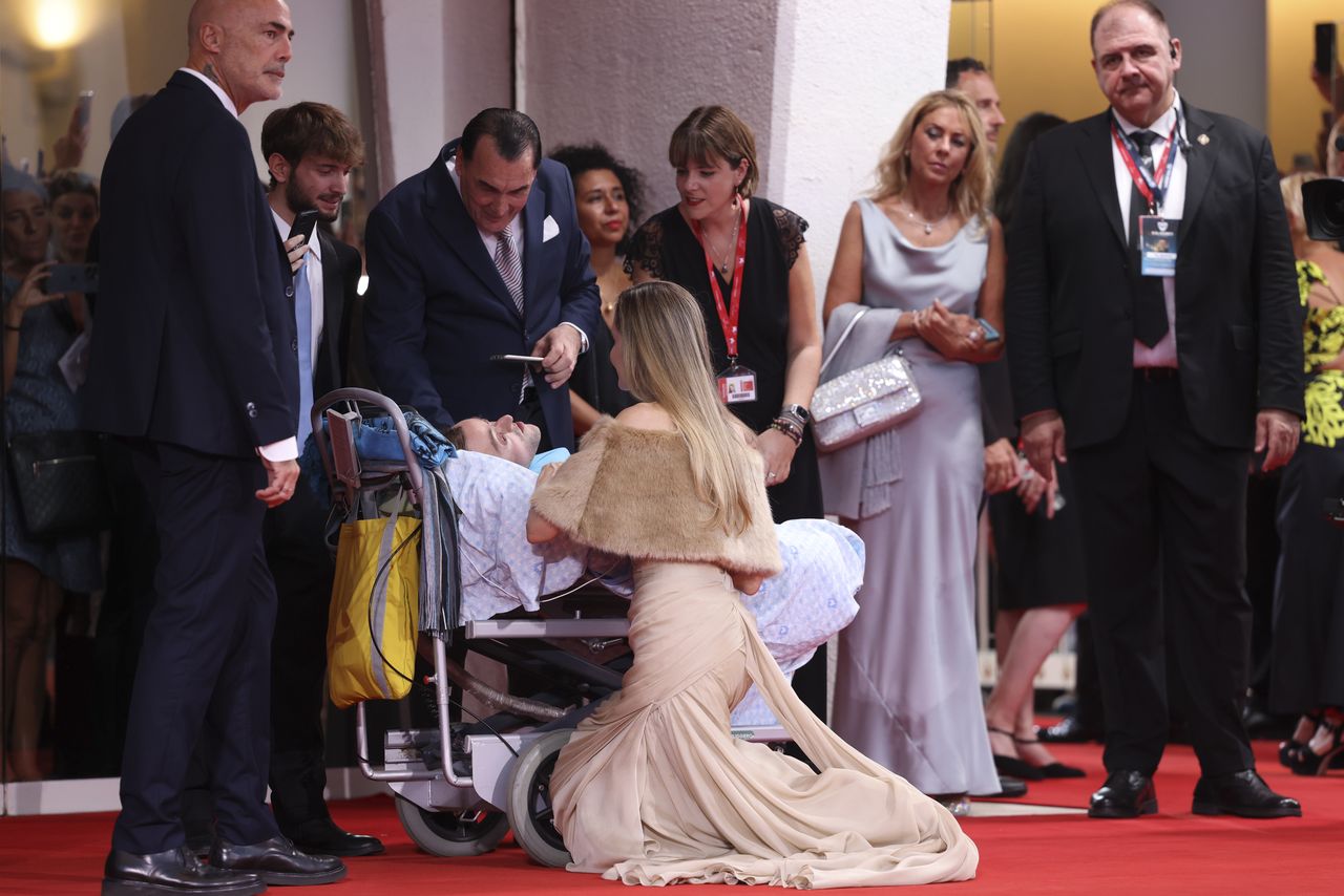 Angelina Jolie's emotional moment with a fan at Venice Film Festival