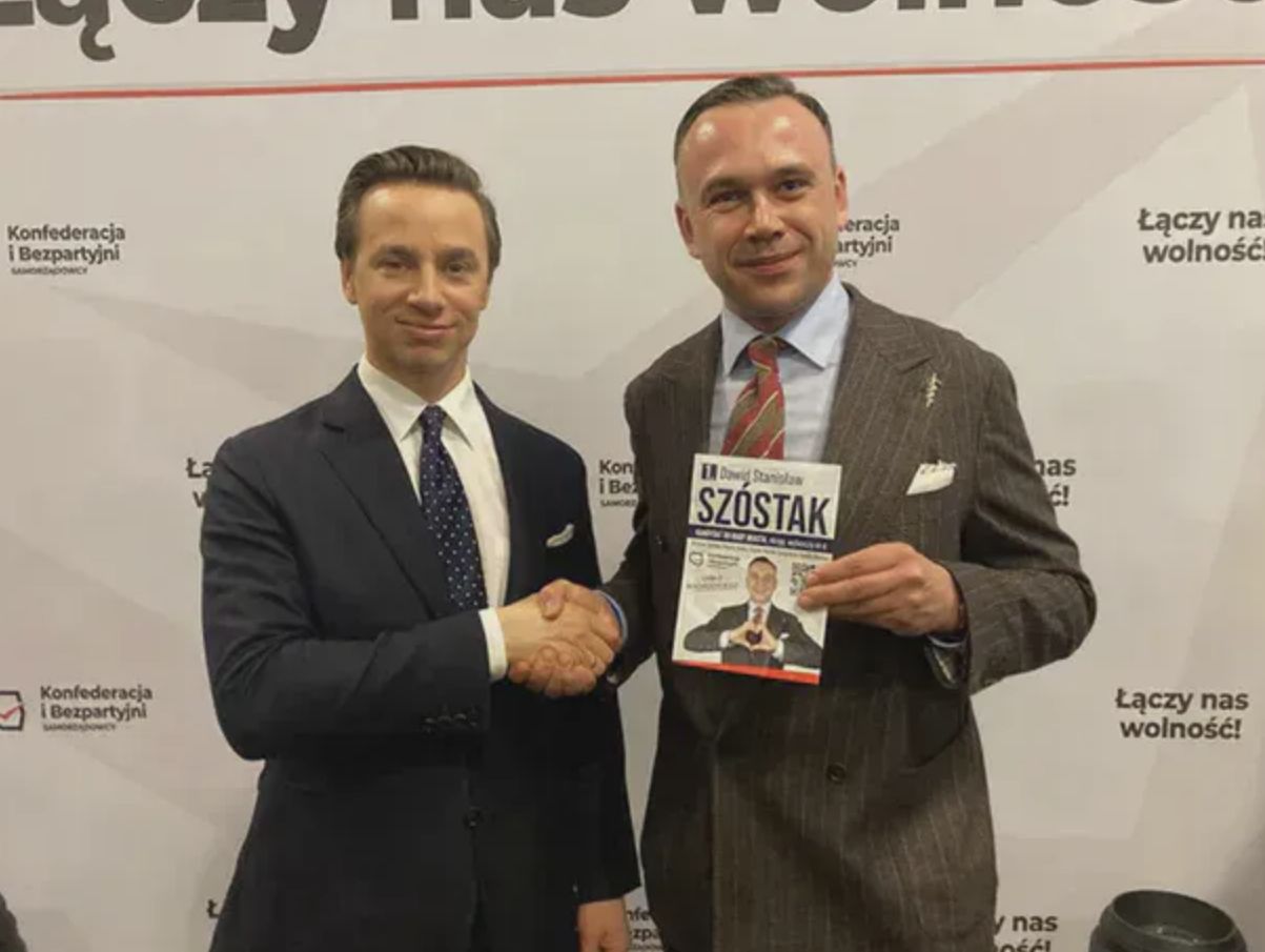 Dawid Szóstak i Krzysztof Bosak