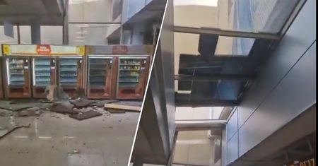 Panika na Majorce. Na lotnisku runął dach, obok pełno ludzi