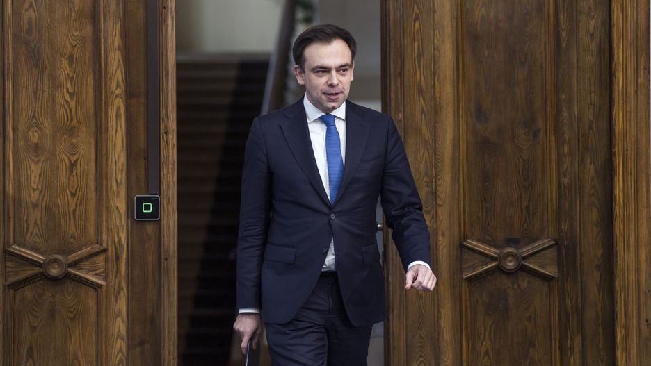 WARSAW, MASOVIAN VOIVODESHIP, POLAND - 2024/12/19: Andrzej Domanski, Poland's Minister of Finance attends a press conference. A press conference was held at the Ministry of Finance in Warsaw with the participation of the Minister of Finance, Andrzej Domanski, during which Minister Domanski presented the priorities of the Ministry of Finance regarding to the Polish Presidency of the EU's Council of Europe which starts on January 1 2025. (Photo by Attila Husejnow/SOPA Images/LightRocket via Getty Images)