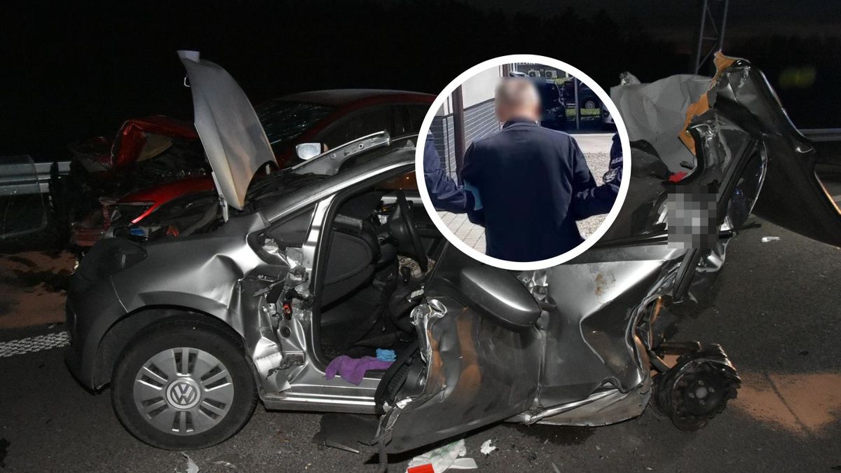 Wypadek na S19. Miejsce tragedii i zatrzymany kierowca (w kółku)