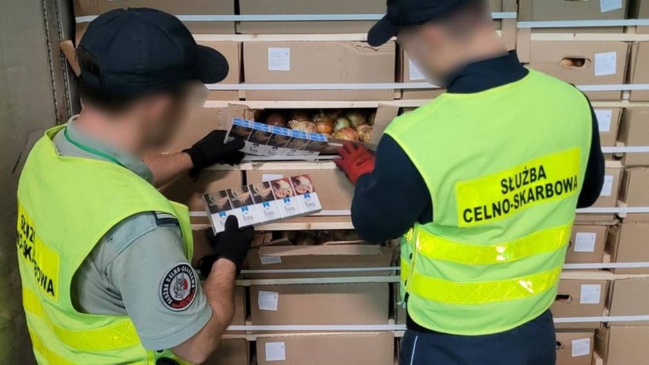 Przemyt papierosów w cebuli