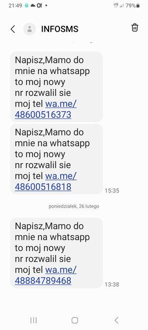 Fałszywe SMS-y