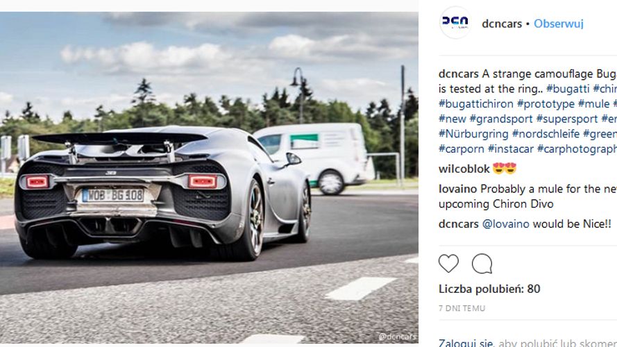 Bugatti Chiron Divo na to Nürburgringu