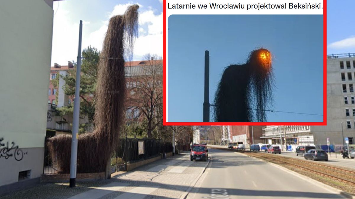 Obrośnięta pnączem latarnia po zmroku robiła niesamowite wrażenie