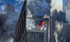 Kłęby dymu na Manhattanie. Płonął wieżowiec w Nowym Jorku