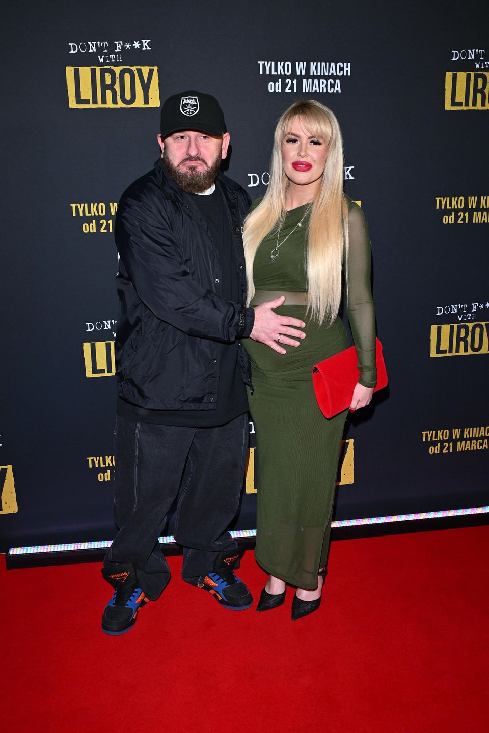 Liroy z żoną na premierze filmu "Don't f**k with Liroy"