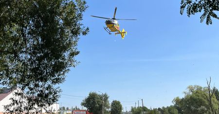21-latek był siny i nie oddychał. Wezwano śmigłowiec LPR