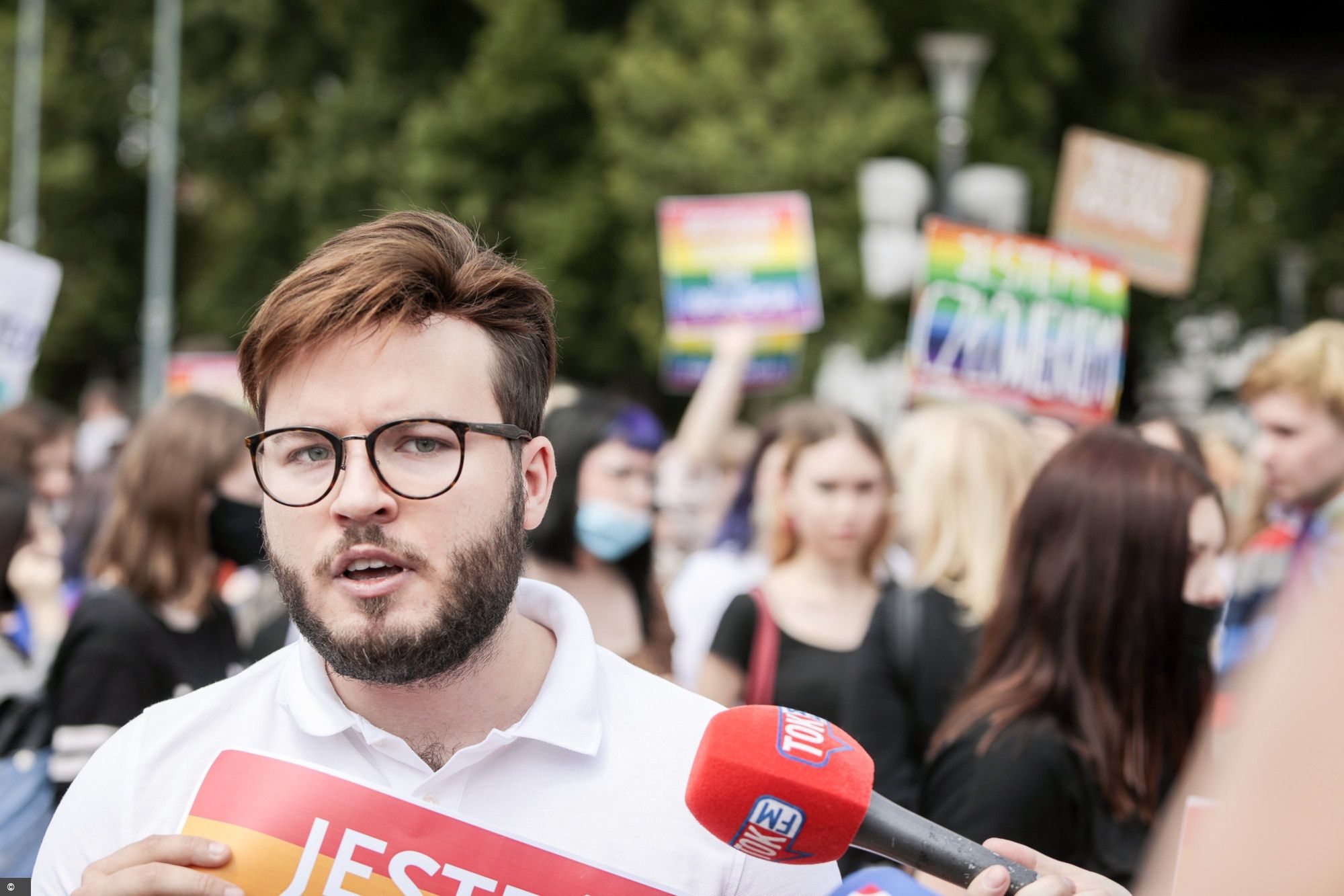 Bartosz Staszewski, aktywista LGBT, który przyjął zaproszenie Andrzeja Dudy