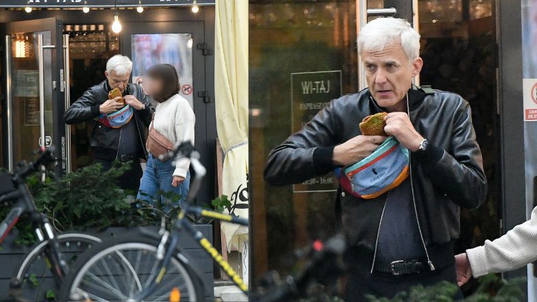 Hubert Urbański z dziewczyną na mieście