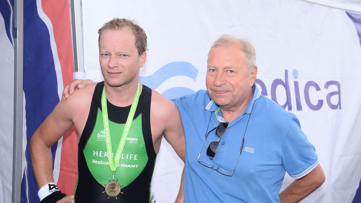 Maciej Stuhr z ojcem Jerzym