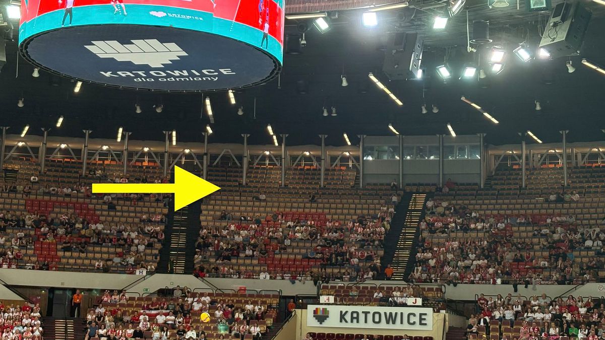 WP SportoweFakty / Trybuny w katowickim Spodku na meczu Polska - Ukraina