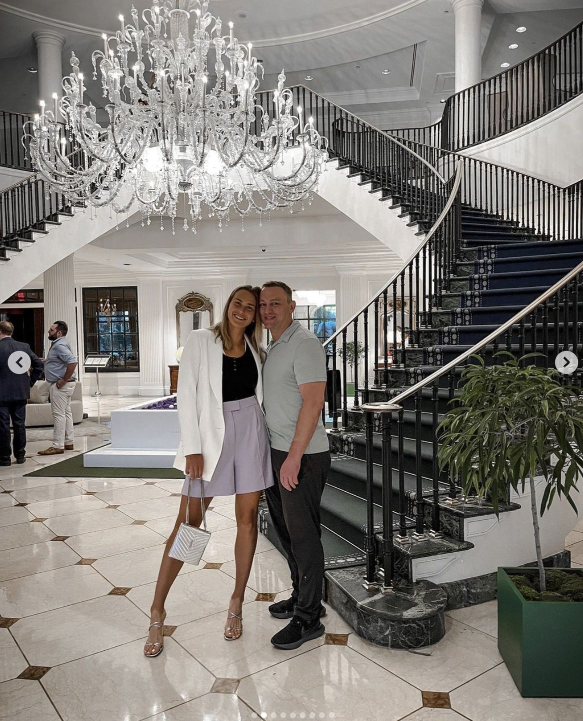 Konstantin Kołcow i Aryna Sabalenka