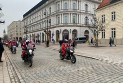 Mikołaje na motocyklach w całej Polsce. Pechowy przejazd w Gdyni