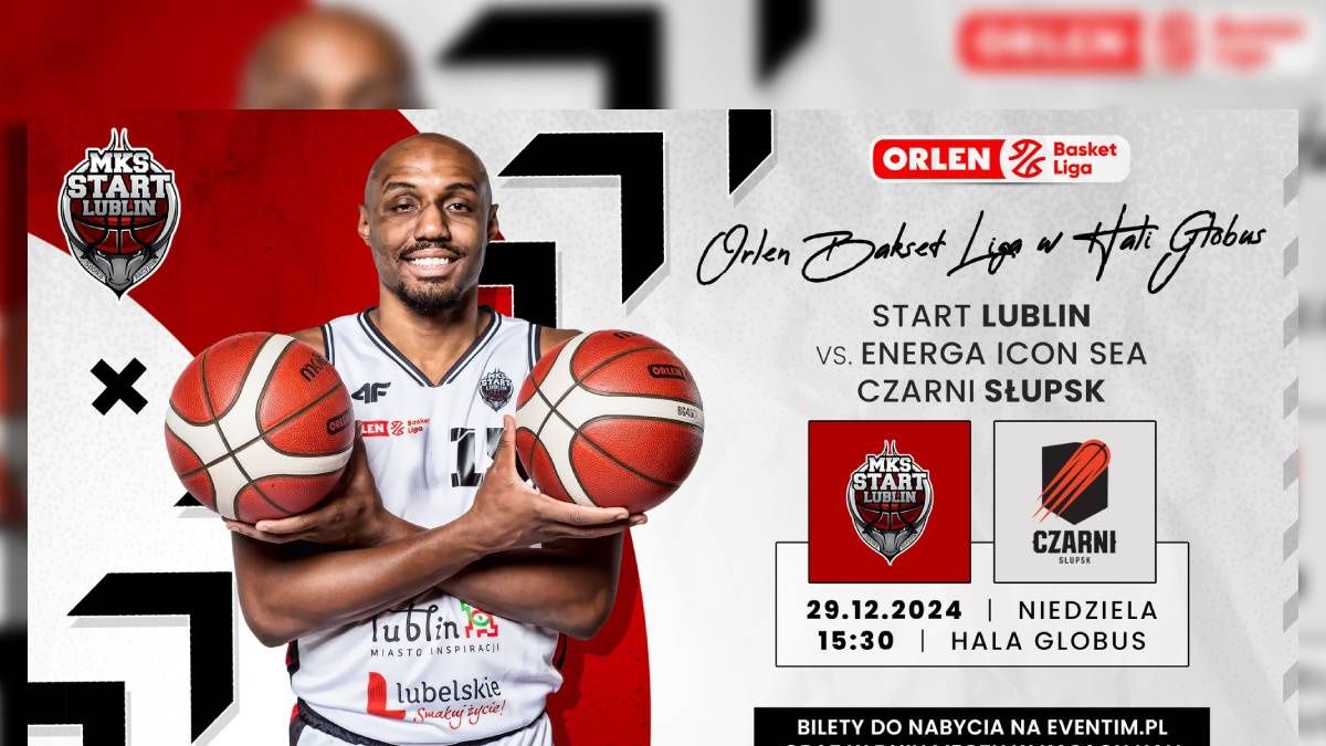 grafika Start Lublin vs. Energa Icon Sea Czarni Słupsk