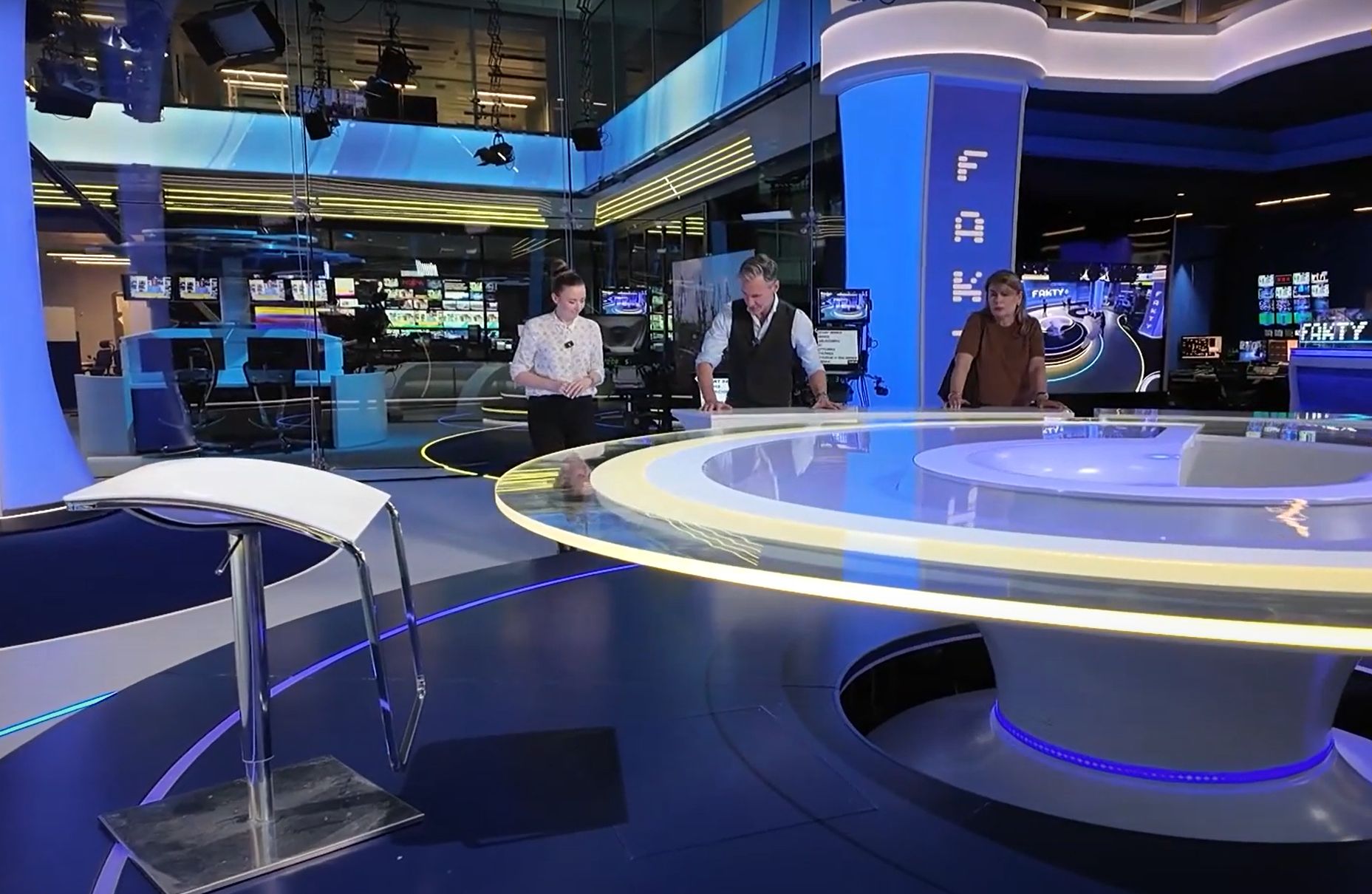 Piotr Kraśko przedstawił wygląd nowego studia "Faktów" TVN24