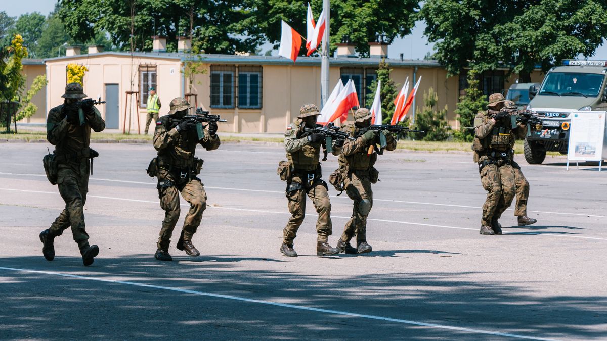 Na strzelnicy odbywało się szkolenie 18. Białostockiego Pułku Ro
