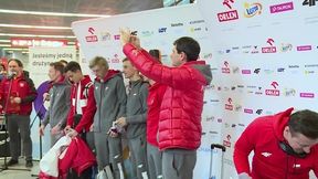 Skoczkowie narciarscy powitani na Okęciu. Stefan Horngacher był pod wrażeniem