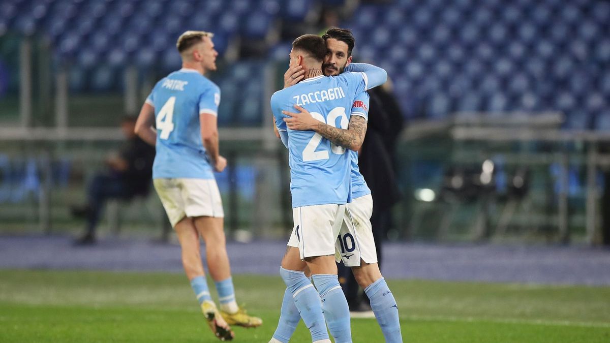 radość piłkarzy Lazio Rzym
