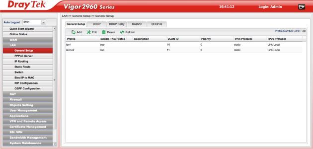 DrayTek Vigor2960 admin