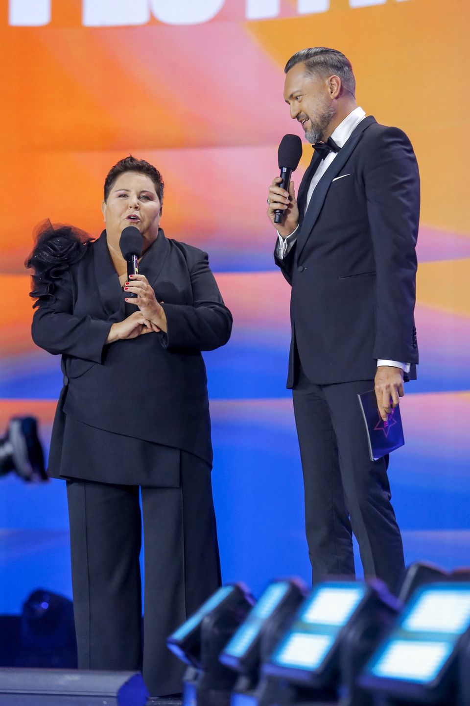 Dorota Wellman i Marcin Prokop podczas Top of the Top Sopot Festival 2023