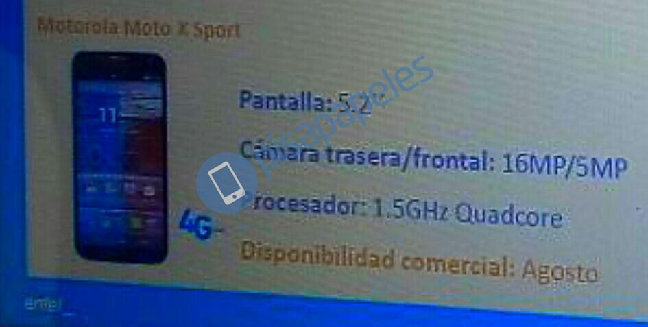 Wyciekają nowe smartfony Motoroli: Moto X Sport oraz nowa Moto G 3