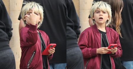 Ośmioletni syn Kourtney Kardashian pozdrawia paparazzi ŚRODKOWYM PALCEM (ZDJĘCIA)