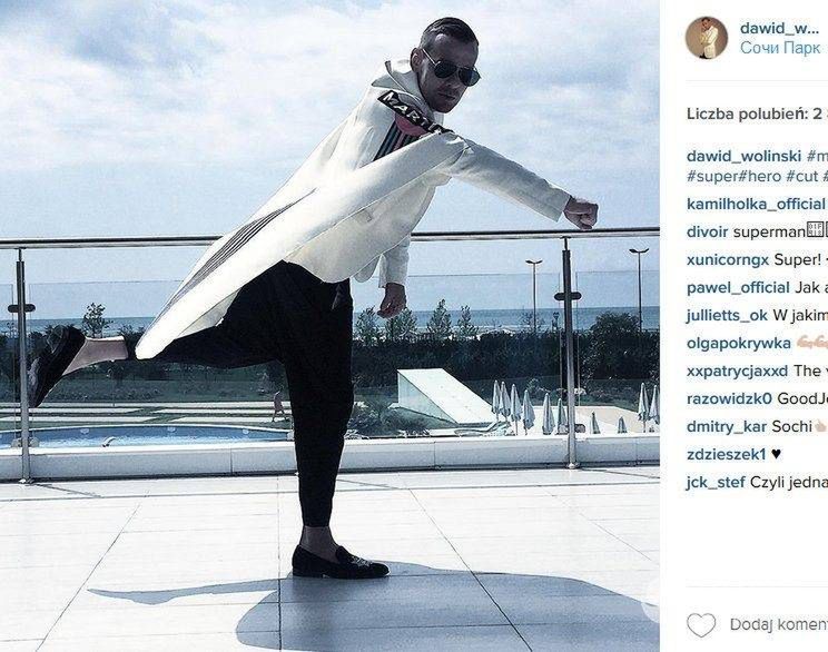Dawid Woliński na majówce w Soczi (fot. Instagram)