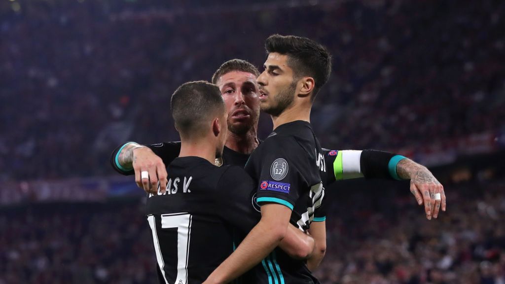 Zdjęcie okładkowe artykułu: Getty Images / Alexander Hassenstein/Bongarts / Radość piłkarzy Realu Madryt po bramce Marco Asensio