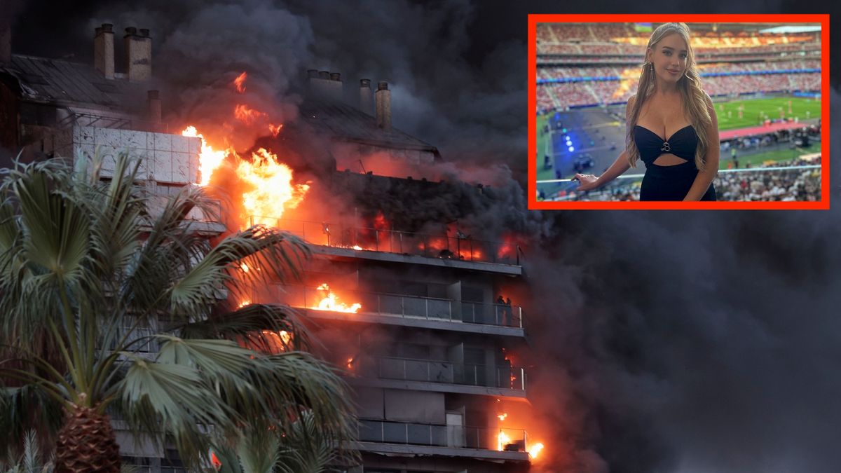 Zdjęcie okładkowe artykułu: PAP/EPA / MANUEL BRUQUE  / Na zdjęciu: pożar budynku w Walencji, na mniejszym zdjęciu Lluna Clark