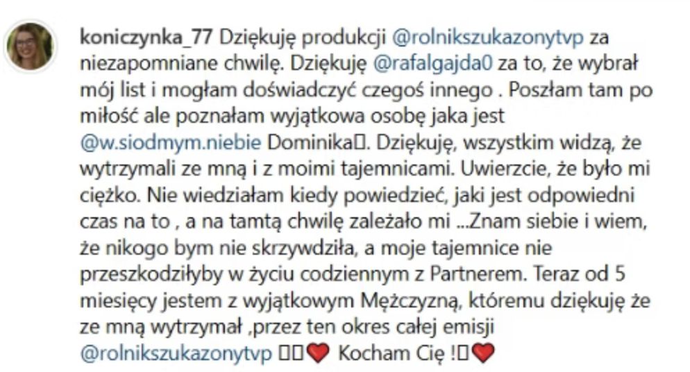 Magda z "Rolnika" zdradziła, że jest w związku