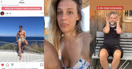 Wyluzowana Aleksandra Żebrowska porównuje swojego męża do Roberta Lewandowskiego: "Ania ma w domu taką motywację. A OTO MOJA" (FOTO)