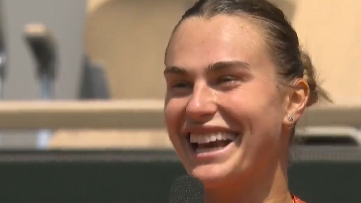 Twitter / Roland Garros / Na zdjęciu: Aryna Sabalenka