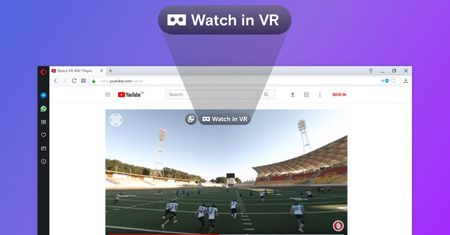 Opera i wyższy poziom odtwarzania filmów w goglach VR