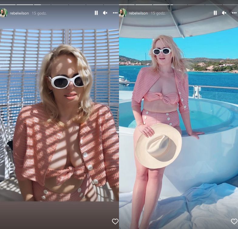 Rebel Wilson pozuje na jachcie w bikini