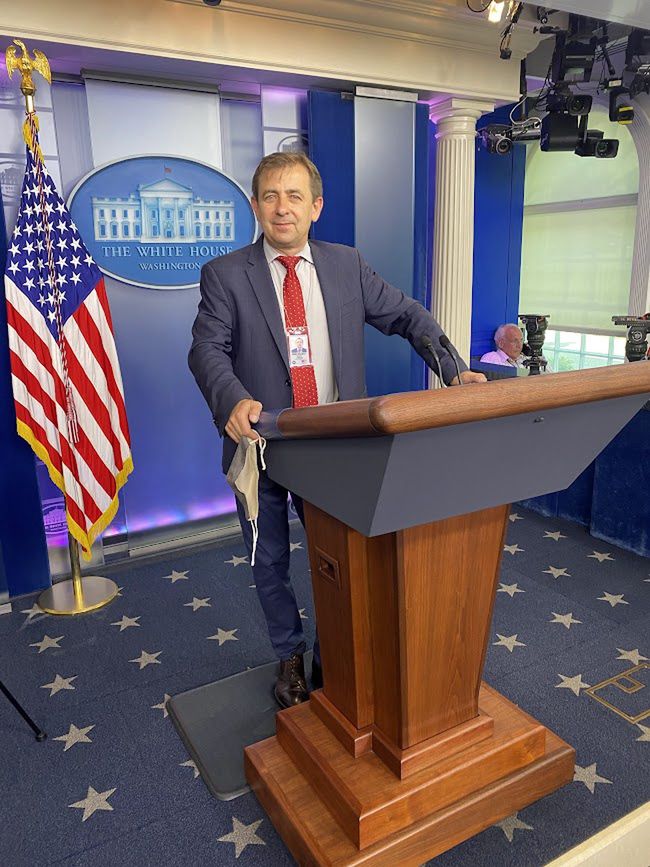 Marek Wałkuski, korespondent Polskiego Radia relacjonował pracę 