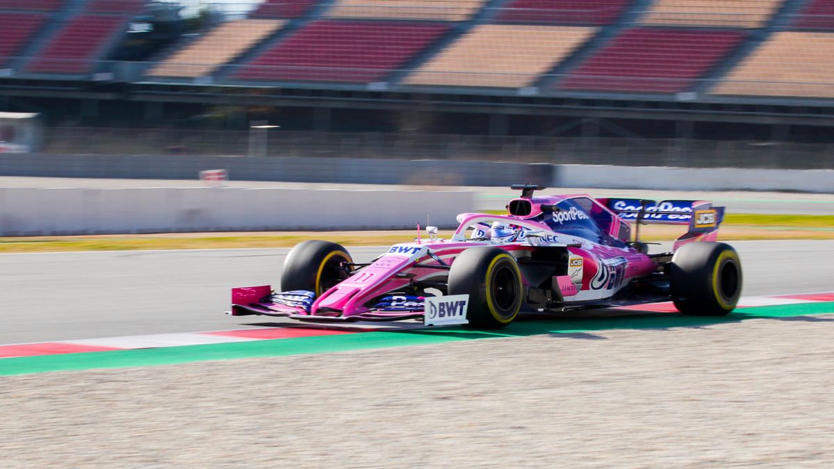 WP SportoweFakty / Katarzyna Łapczyńska / Na zdjęciu: Sergio Perez na torze w Barcelonie