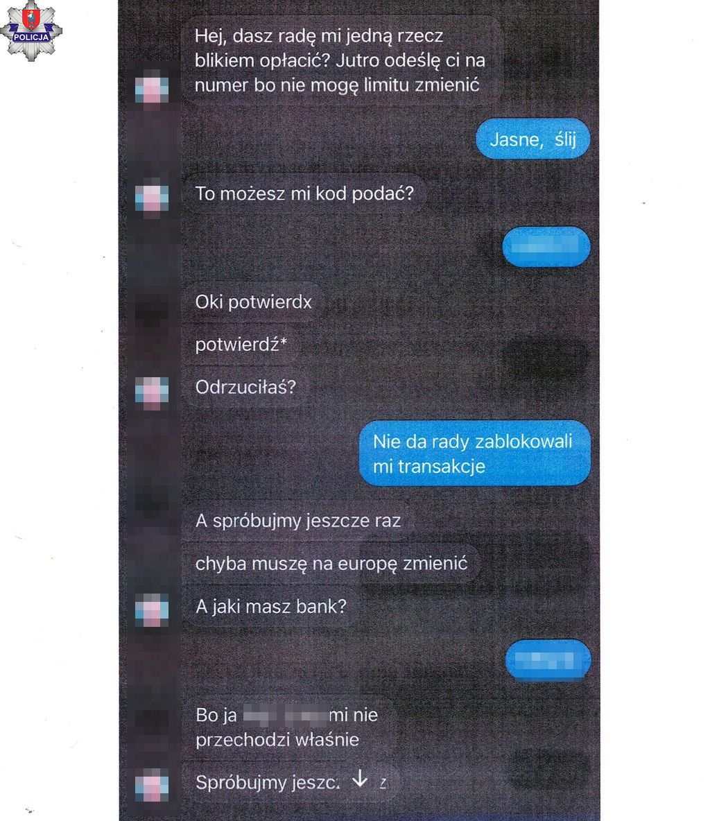 Oszukali metodą „na znajomego”. 46-latka przekazała kody BLIK o wartości ponad 9 tysięcy złotych