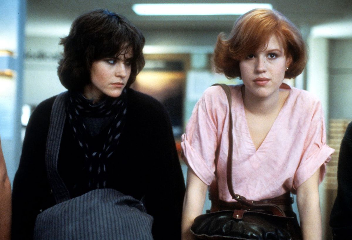 Molly Ringwald (z prawej) i Ally Sheedy w filmie "Klub winowajców"