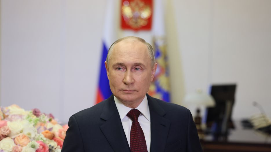 Russian President Vladimir Putin delivers a video address to congratulate women on the occasion of International Women's Day in Moscow, Russia 08 March 2024. EPA/MKHAIL METZEL/SPUTNIK/KREMLIN POOL Dostawca: PAP/EPA.